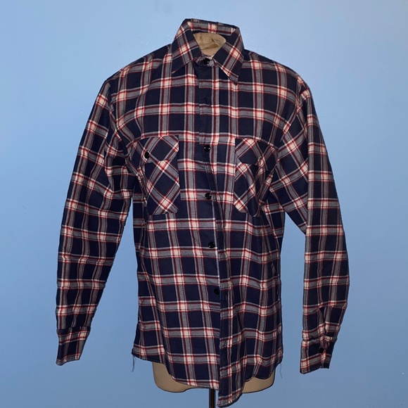 Chemise Vintage Sears Perma Prest - Homme - Col 15 1/2 - Manches 32/33 - Rose à Carreaux - NEUVE